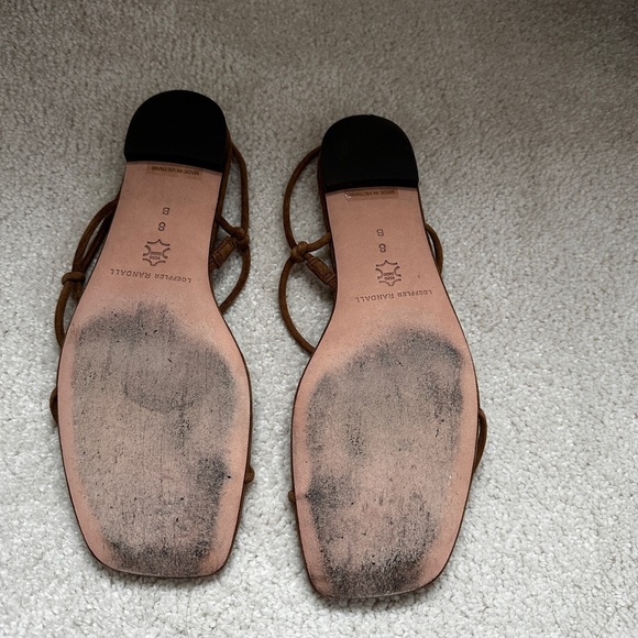 Loeffler Randall Eleanor cacao suede strappy sandal - Picture 6 of 7